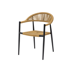 Chaise en technorattan EMILIO naturel foncé