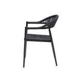 Chaise en technorattan EMILIO anthracite