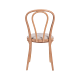 La chaise de restaurant en bois MONET 18 assise beige