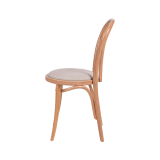 La chaise de restaurant en bois MONET 18 assise beige