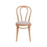 La chaise de restaurant en bois MONET 18 assise beige