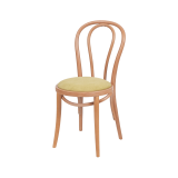 La chaise de restaurant en bois MONET 18 assise couleur pistache