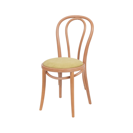 La chaise de restaurant en bois MONET 18 assise couleur pistache