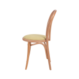 La chaise de restaurant en bois MONET 18 assise couleur pistache