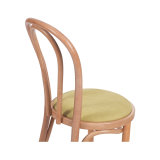 La chaise de restaurant en bois MONET 18 assise couleur pistache