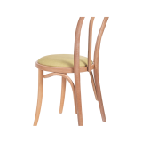 La chaise de restaurant en bois MONET 18 assise couleur pistache