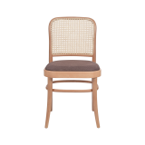 La chaise de restaurant en bois LOOMI 811 assise marron