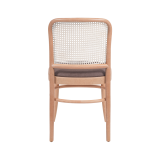 La chaise de restaurant en bois LOOMI 811 assise marron