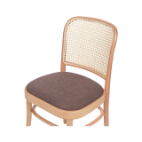 La chaise de restaurant en bois LOOMI 811 assise marron