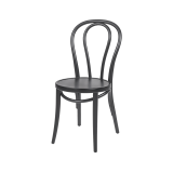 La chaise de restaurant en bois MONET 18 noir