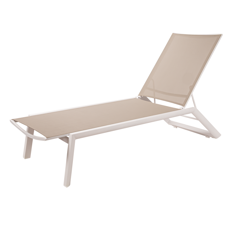 Bain de soleil en aluminium RIVIERA beige
