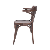 La chaise de restaurant en bois LEGEND ARM noyer