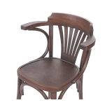 La chaise de restaurant en bois LEGEND ARM noyer