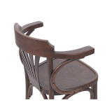 La chaise de restaurant en bois LEGEND ARM noyer