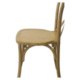 Chaise de mariage en bois CROSS-BACK WOOD rustique clair
