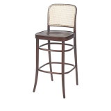La chaise de restaurant en bois LOOMI 811 BAR Rattan noisette