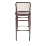La chaise de restaurant en bois LOOMI 811 BAR Rattan noisette