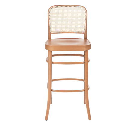 La chaise de restaurant en bois LOOMI 811 BAR Rattan naturel