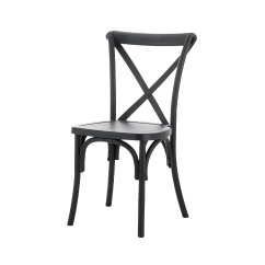 Chaise de mariage en bois CROSS-BACK WOOD noir