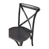 Chaise de mariage en bois CROSS-BACK WOOD noir