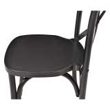 Chaise de mariage en bois CROSS-BACK WOOD noir