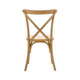 Chaise de mariage en bois CROSS-BACK WOOD rustique clair