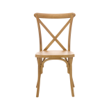 Chaise de mariage en bois CROSS-BACK WOOD rustique clair
