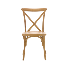 Chaise de mariage en bois CROSS-BACK WOOD rustique clair