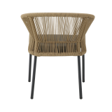 Chaise En Technorotin AUGUSTO beige foncé