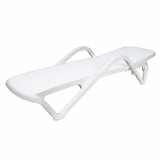 Bain de soleil en plastique MARINA blanc