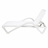 Bain de soleil en plastique MARINA blanc