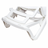 Bain de soleil en plastique MARINA blanc