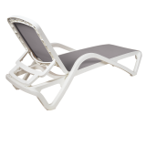 Bain de soleil en plastique MARINA gris