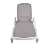 Bain de soleil en plastique MARINA gris