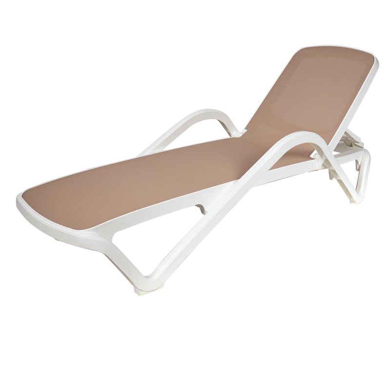 Bain de soleil en plastique MARINA beige