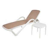 Bain de soleil en plastique MARINA beige