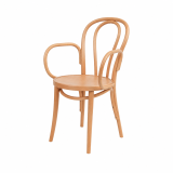 La chaise de restaurant en bois MONET 18 ARM naturel