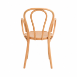 La chaise de restaurant en bois MONET 18 ARM naturel