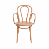 La chaise de restaurant en bois MONET 18 ARM naturel