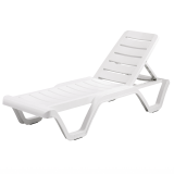 Bain de soleil en plastique COSTA blanc