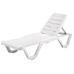 Bain de soleil en plastique COSTA blanc