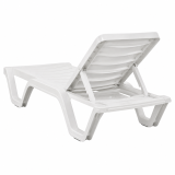 Bain de soleil en plastique COSTA blanc