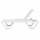 Bain de soleil en plastique COSTA blanc
