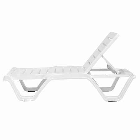 Bain de soleil en plastique COSTA blanc