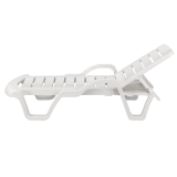 Bain de soleil en plastique COSTA ARM blanc