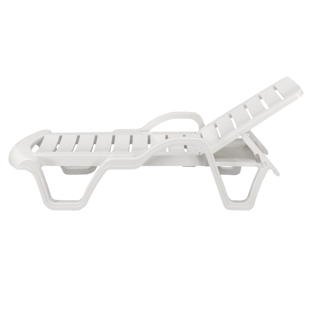 Bain de soleil en plastique COSTA ARM blanc