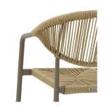 Chaise en technorattan CESARE BAR beige