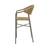 Chaise en technorattan CESARE BAR beige