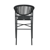 Chaise en technorattan CESARE BAR anthracite