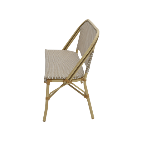 Banc en technorattan MATTEO BENCH marron-beige